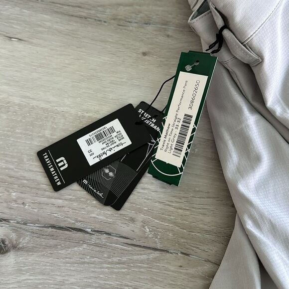 Travis Mathew Right on Time Straight Pant Light Grey 33x32 NWT STITCH FIX - Picture 5 of 6